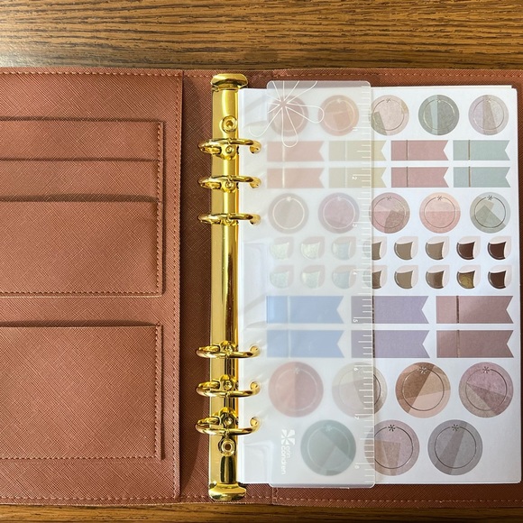 Erin Condren Camel Color Leather Cover - Picture 2 of 3